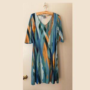 Sharon London beautiful hand made knit dress size M.